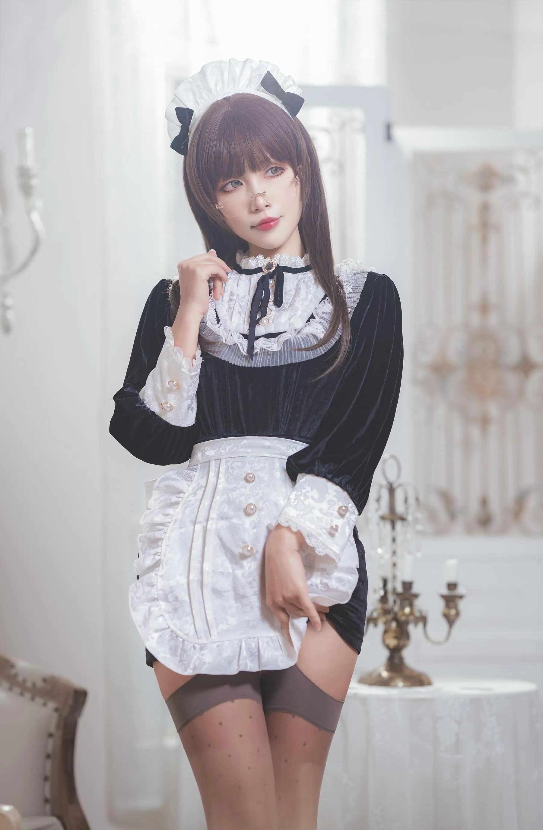 Neko-薇薇 – NO.06 黑色丝绒女仆 [40P]插图8